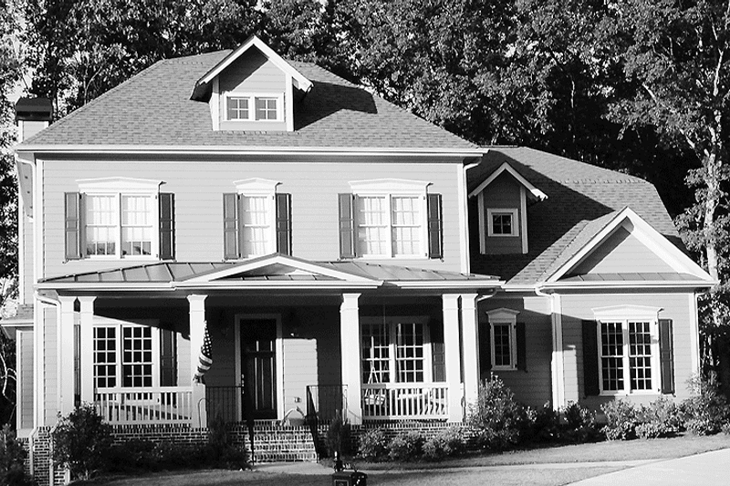 Home Plan - Exterior - Front Elevation 3 for Country House Plan #54-223 - 4 bed, 3.5 bath