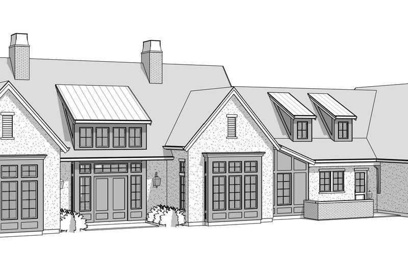 Home Plan - Exterior - Front Elevation 6 for Farmhouse House Plan #1114-92 - 2 bed, 2.5 bath