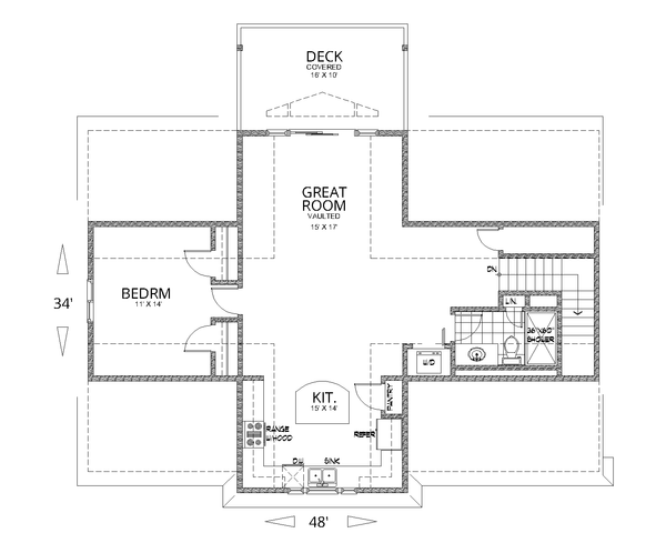 Dream House Plan - Barndominium Floor Plan - Upper Floor Plan #112-177