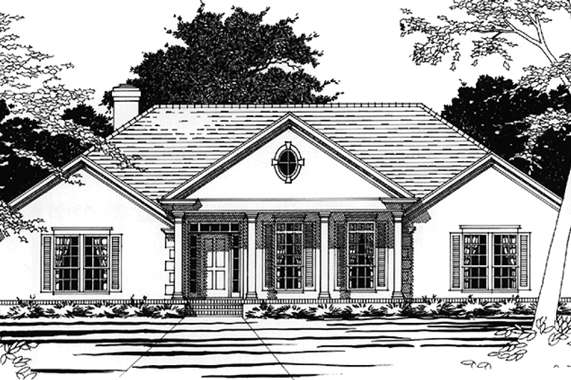 Architectural House Design - Mediterranean Exterior - Front Elevation Plan #472-29