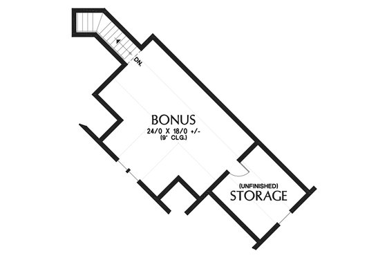 Floor Plan - Upper Floor for Craftsman House Plan #48-959 - 3 bed, 3.5 bath