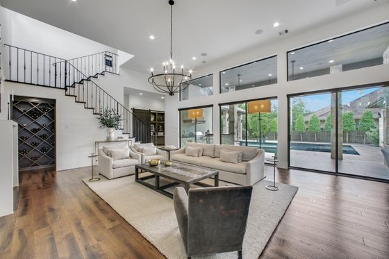 Interior - Family Room 5 for Contemporary House Plan #935-5 - 4 bed, 4 bath