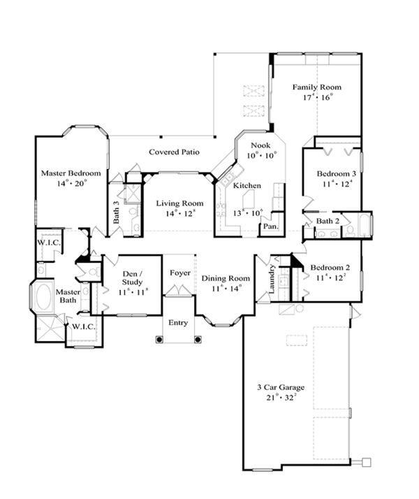 Dream House Plan - Mediterranean Floor Plan - Other Floor Plan #417-799