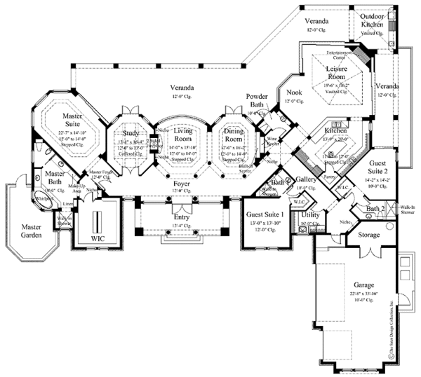 Architectural House Design - Classical Floor Plan - Main Floor Plan #930-264