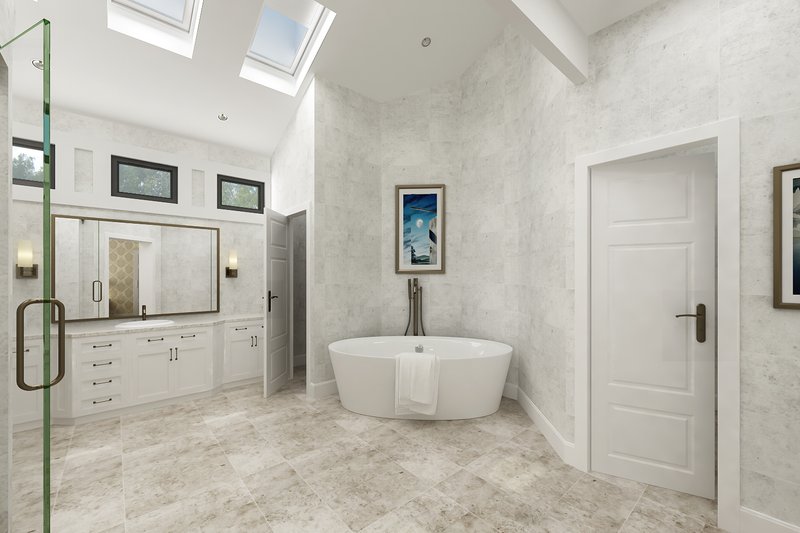 House Blueprint - Interior - Master Bathroom for Contemporary House Plan #45-611 - 4 bed, 4.5 bath