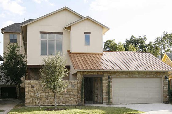 Exterior - Front Elevation for Modern House Plan #449-1 - 3 bed, 3 bath