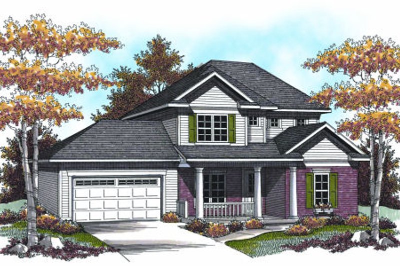 Dream House Plan - Traditional Exterior - Front Elevation Plan #70-949