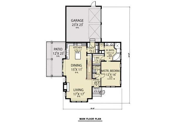 Farmhouse Floor Plan - Main Floor Plan #1070-151