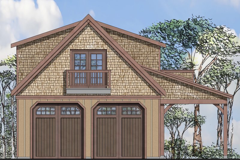 Architectural House Design - Craftsman Exterior - Front Elevation Plan #124-961