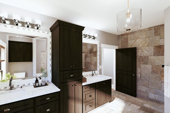 Interior - Master Bathroom for Southern House Plan #44-269 - 3 bed, 2.5 bath