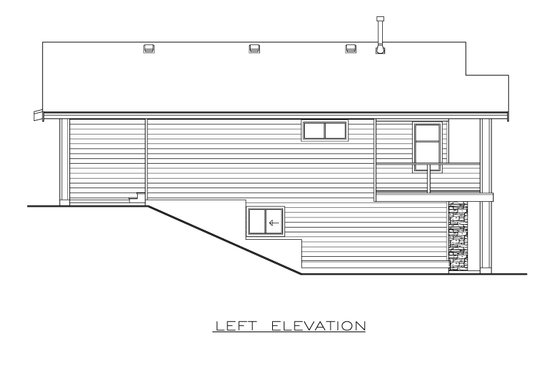 Exterior - Other Elevation 1 for Contemporary House Plan #1100-63 - 3 bed, 4 bath