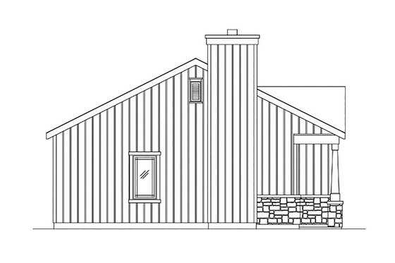 Exterior - Other Elevation 1 for Cottage House Plan #22-608 - 1 bed, 1 bath