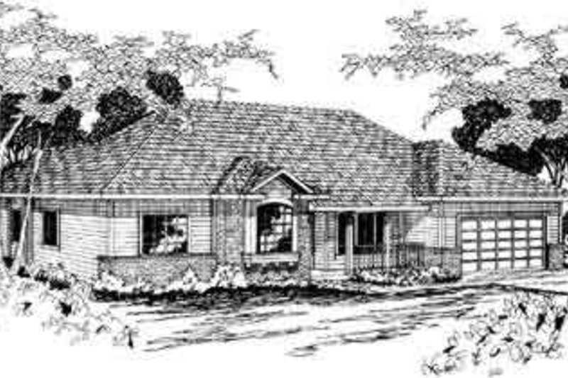Architectural House Design - Exterior - Front Elevation Plan #124-279