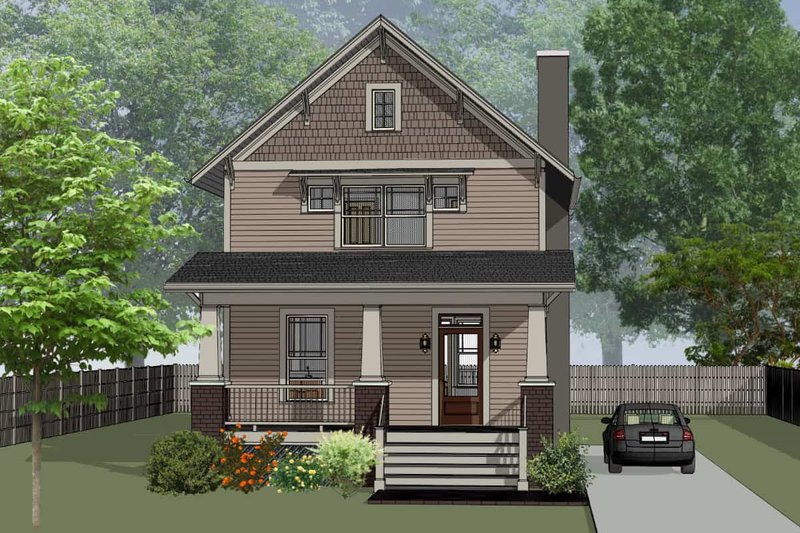 Home Plan - Craftsman Exterior - Front Elevation Plan #79-315