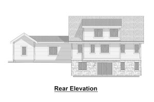 Exterior - Rear Elevation for Craftsman House Plan #908-3 - 4 bed, 3.5 bath
