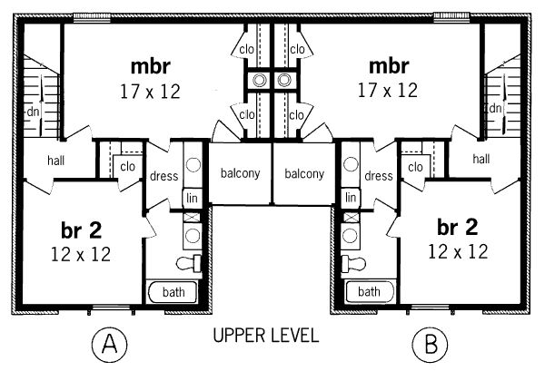 Home Plan - Traditional Floor Plan - Upper Floor Plan #45-296