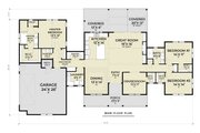 Farmhouse Style House Plan - 3 Beds 2.5 Baths 2422 Sq/Ft Plan #1070-232 