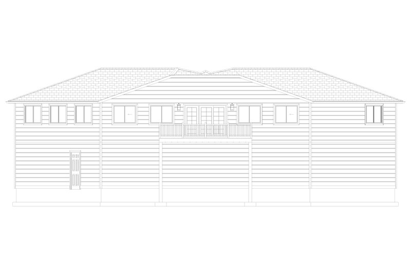 House Design - Exterior - Rear Elevation 2 for Barndominium House Plan #1060-339 - 2 bed, 1.5 bath