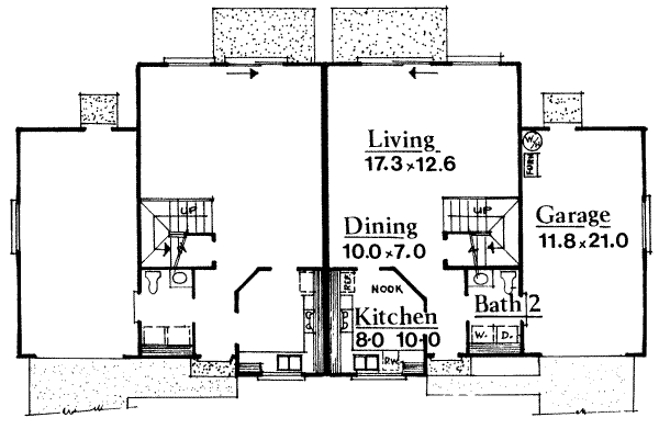 Floor Plan - Main Floor Plan #303-227