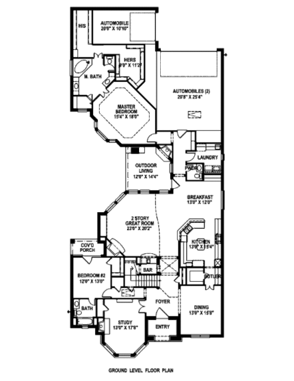 European Floor Plan - Main Floor Plan #141-300