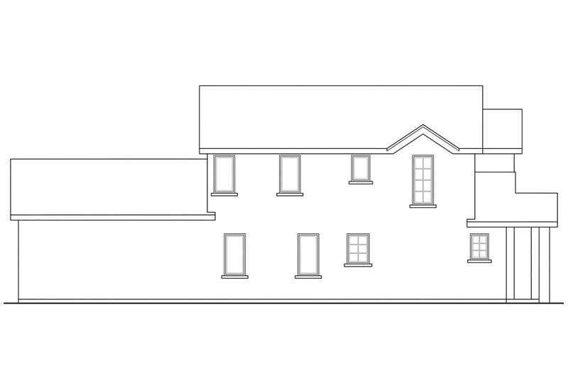 Dream House Plan - Exterior - Other Elevation House Plan #124-878 - 3 bed, 2.5 bath