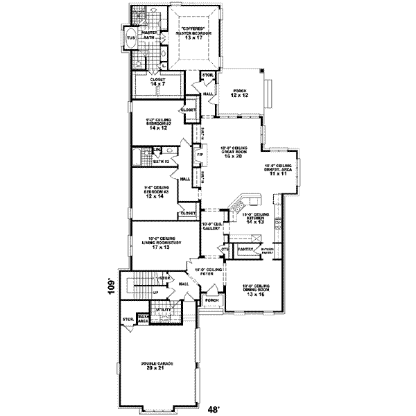 European Floor Plan - Main Floor Plan #81-630