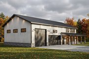 Barndominium Style House Plan - 3 Beds 2.5 Baths 2124 Sq/Ft Plan #1084-19 Exterior 
