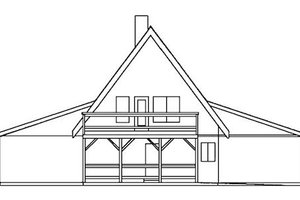 Exterior - Rear Elevation for Cottage House Plan #60-113 - 3 bed, 3.5 bath