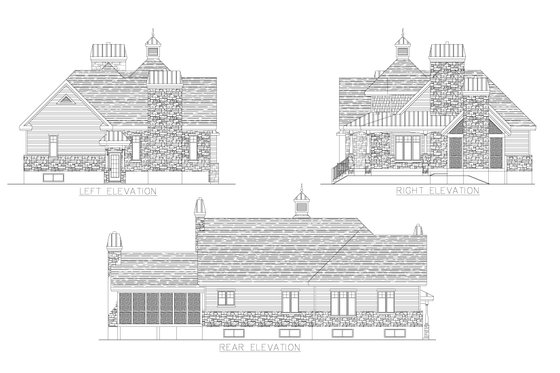 Exterior - Other Elevation for Traditional House Plan #138-380 - 2 bed, 2 bath