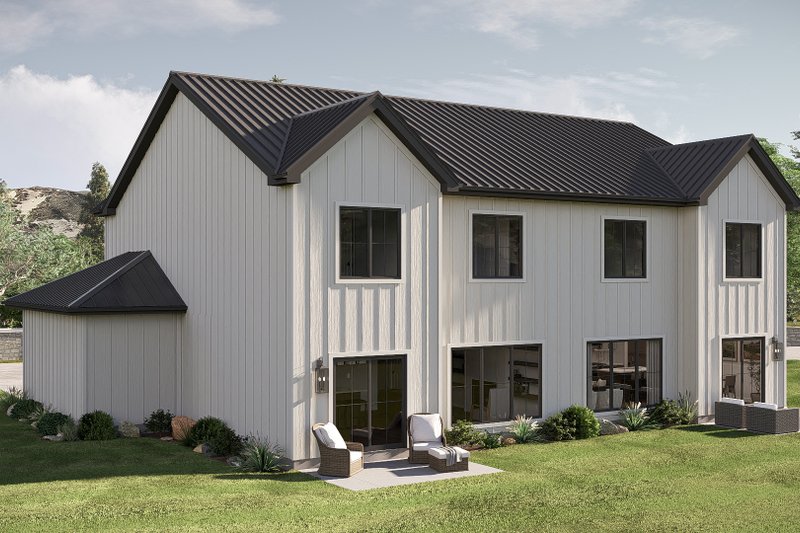 Architectural House Design - Exterior - Rear Elevation for Farmhouse House Plan #455-750 - 3 bed, 2.5 bath