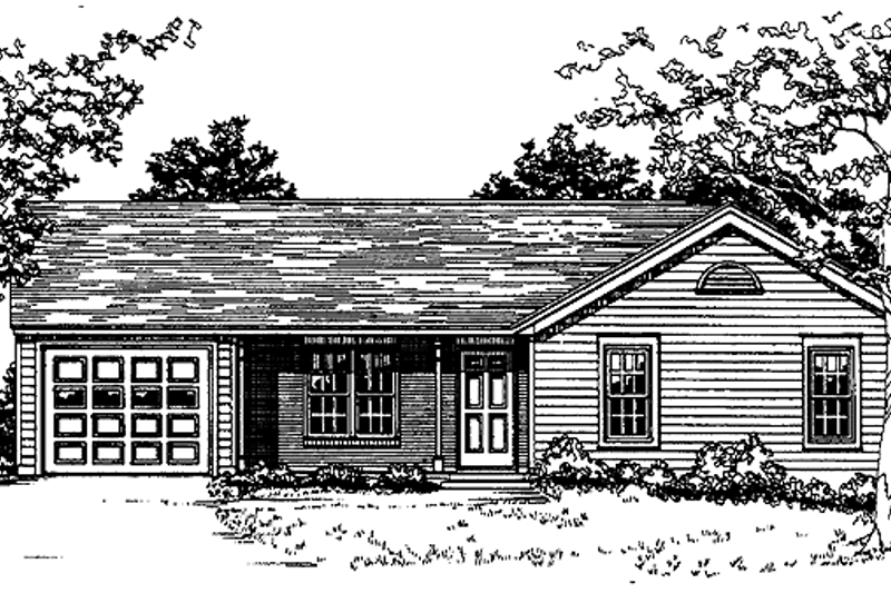 House Design - Ranch Exterior - Front Elevation Plan #30-325