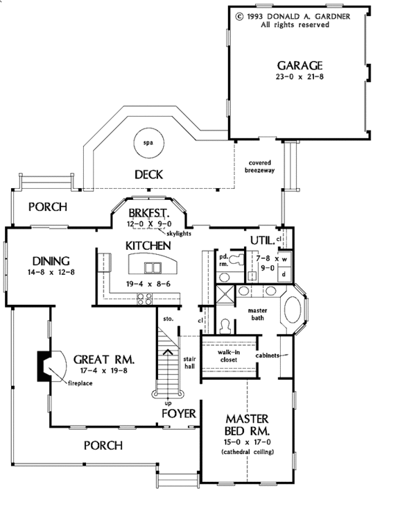 Dream House Plan - Country Floor Plan - Main Floor Plan #929-549