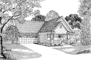 Country Style House Plan - 3 Beds 2 Baths 1447 Sq/Ft Plan #17-2660 