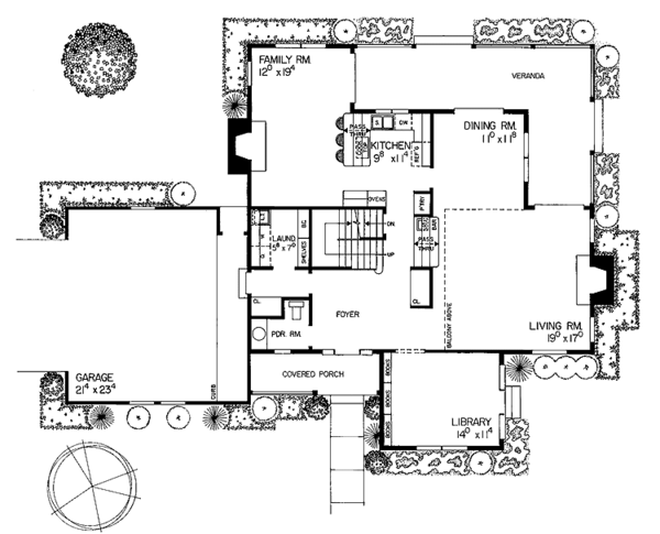 Dream House Plan - Victorian Floor Plan - Main Floor Plan #72-804