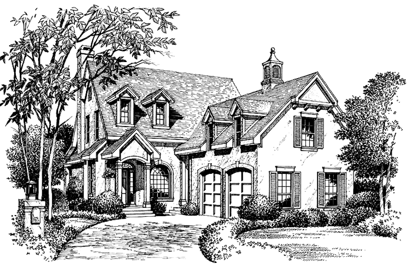 House Design - Mediterranean Exterior - Front Elevation Plan #417-647