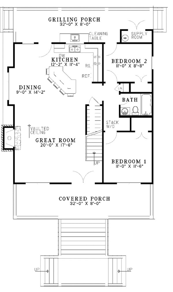 Dream House Plan - Country Floor Plan - Main Floor Plan #17-3298