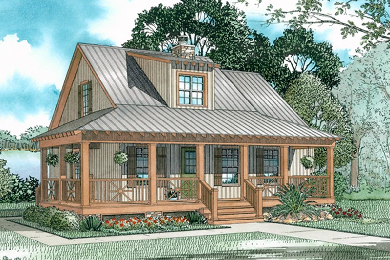 House Blueprint - Exterior - Front Elevation 3 for Craftsman House Plan #17-3154 - 3 bed, 2 bath