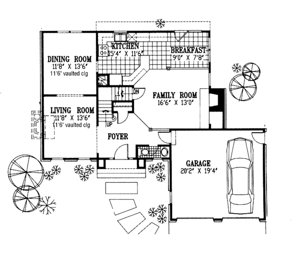 Dream House Plan - Traditional Floor Plan - Main Floor Plan #953-92
