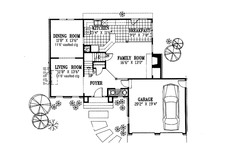 Dream House Plan - Floor Plan - Main Floor for Traditional House Plan #953-92 - 3 bed, 2.5 bath