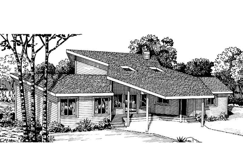 House Plan Design - Contemporary Exterior - Front Elevation Plan #320-812