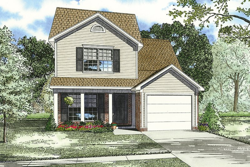 Dream House Plan - Country Exterior - Front Elevation Plan #17-236