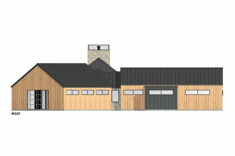House Design - Exterior - Other Elevation 1 for Ranch House Plan #1096-46 - 4 bed, 4.5 bath
