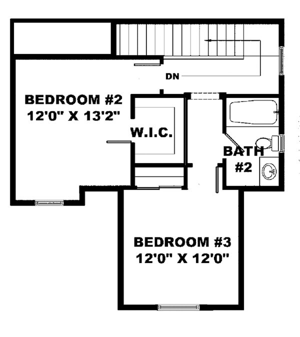 Architectural House Design - Mediterranean Floor Plan - Upper Floor Plan #1017-89