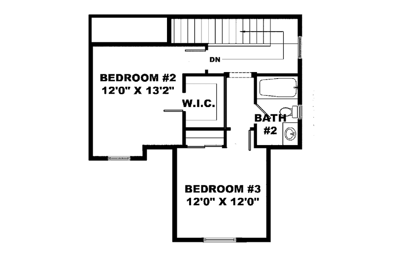 Home Plan - Floor Plan - Upper Floor for Mediterranean House Plan #1017-89 - 3 bed, 2.5 bath