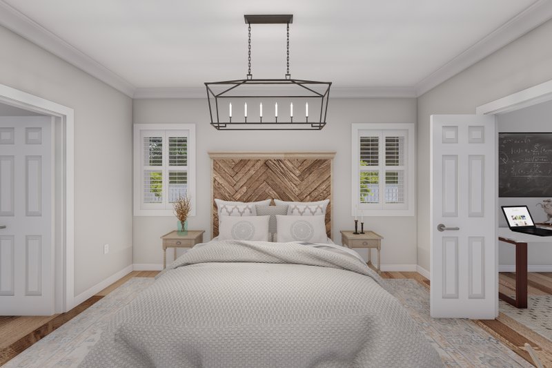 House Blueprint - Interior - Master Bedroom for Farmhouse House Plan #1060-108 - 2 bed, 2 bath