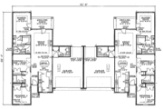 European Style House Plan - 3 Beds 2 Baths 2718 Sq/Ft Plan #17-1077 