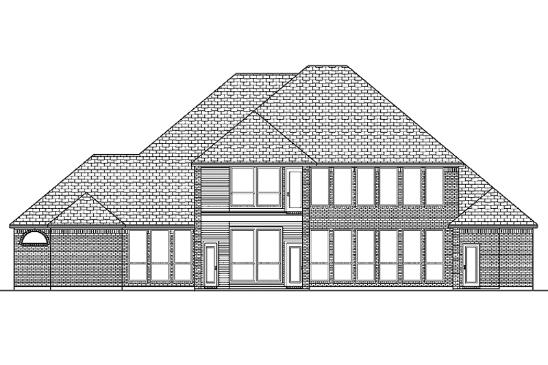 Home Plan - Exterior - Rear Elevation for Traditional House Plan #84-739 - 4 bed, 4 bath