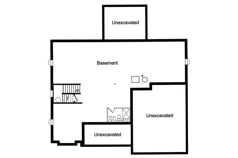 Home Plan - Floor Plan - Lower Floor for Country House Plan #46-862 - 4 bed, 3.5 bath