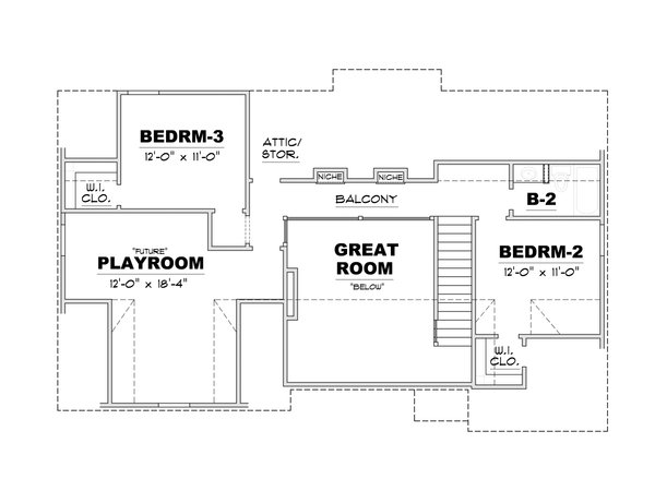 European Floor Plan - Upper Floor Plan #34-239