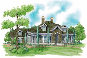 Country Exterior - Front Elevation Plan #930-240